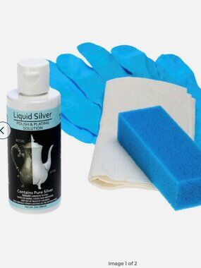 Liquid Silver Plating and Polishing Kit 4 piece NIB